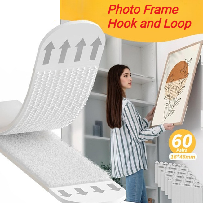 Picture Hanging Strip - 8-72PCS Heavy Duty Non Perforated Hanging
