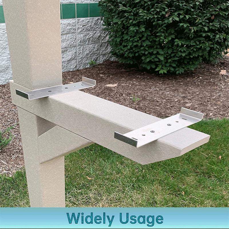 Home Improvement In - Mailbox Post Kit 2 Pieces Aluminum