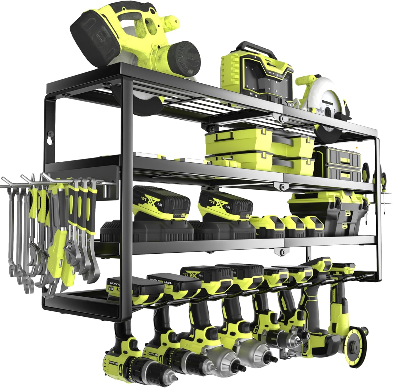 4 Layer Wall Mount Power Tool  - đánh giá và giá Power Drill Cordless