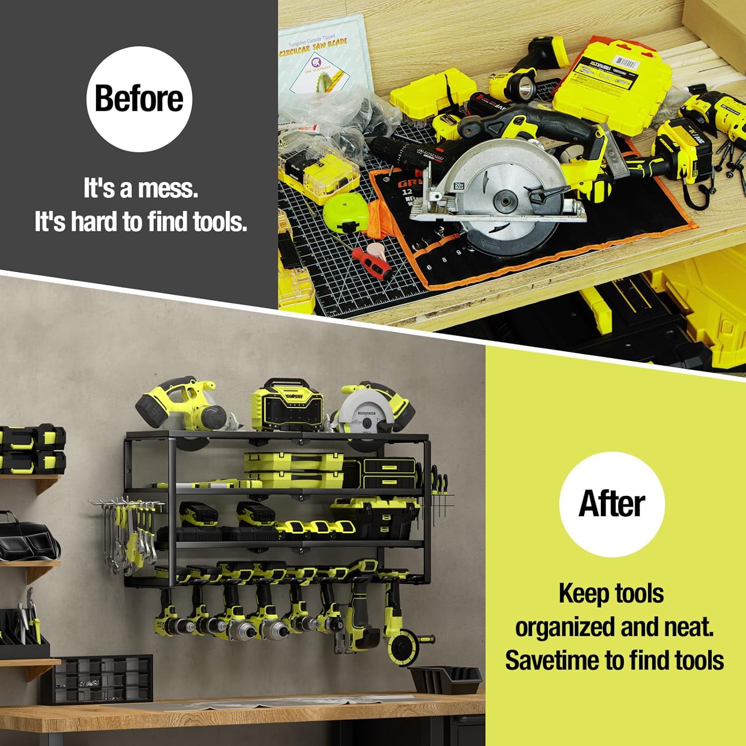 4 Layer Wall Mount Power Tool  - đánh giá và giá Power Drill Cordless