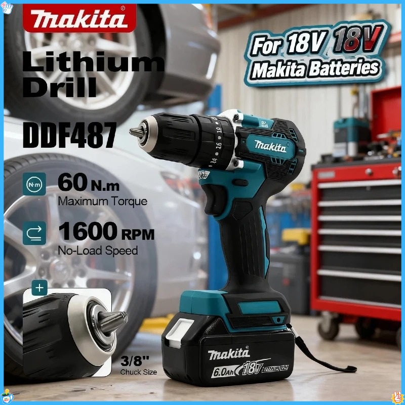 Makita DDF487 18V Electric Dri - đánh giá và giá Power Drill Cordless