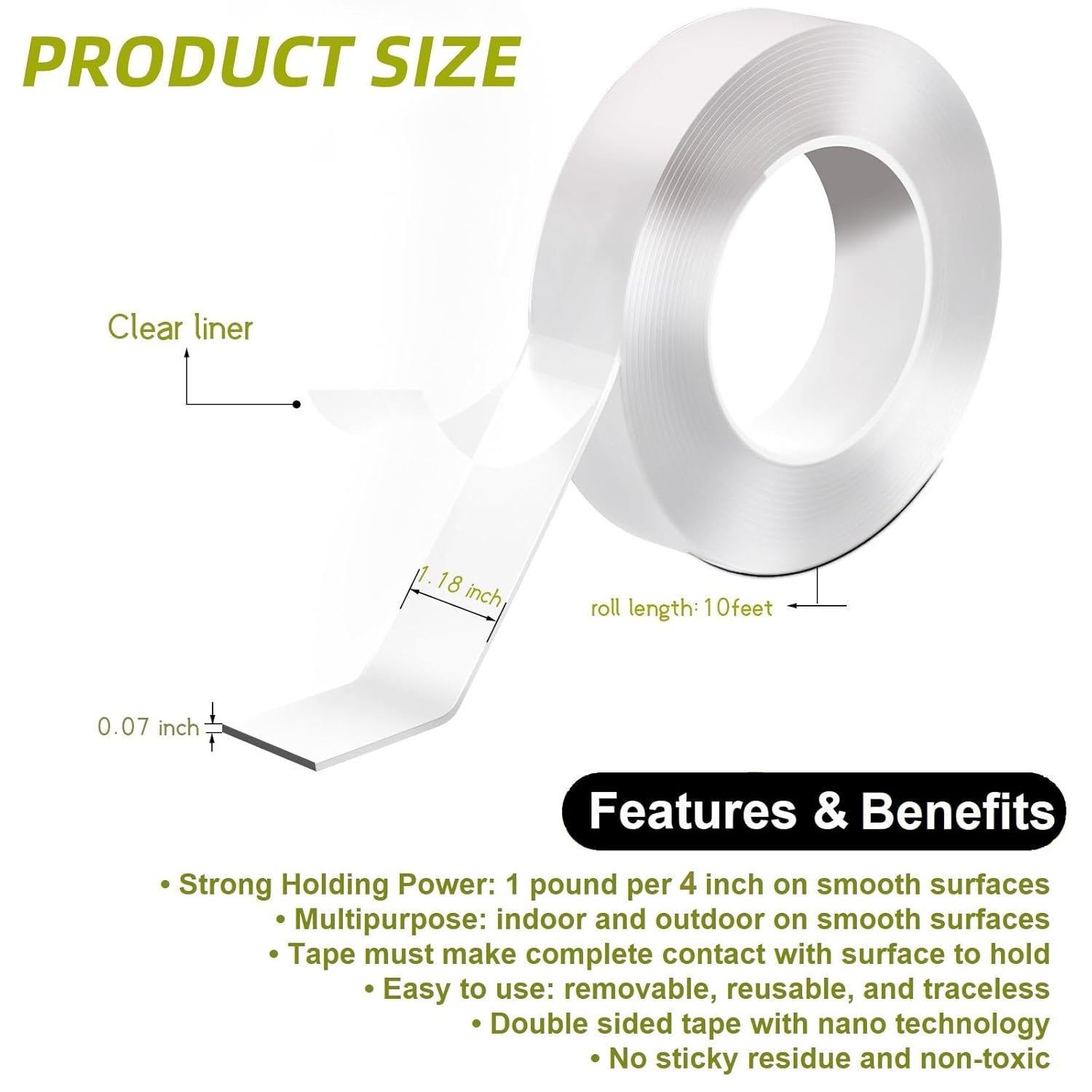 Double Sided Tape Heavy Duty 1 - đánh giá và giá Picture Hanging Strip