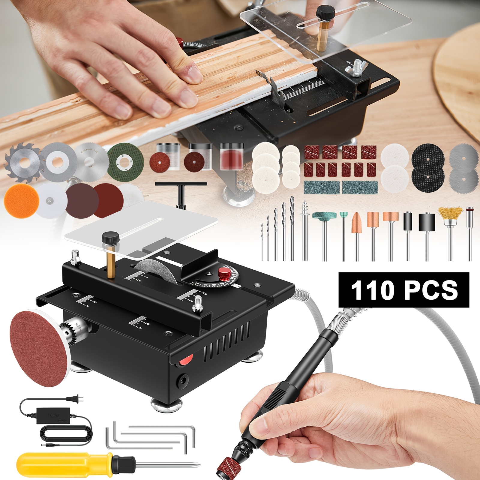 AUXTUR Mini Table Saw, Multifu - đánh giá và giá Power Drill Cordless