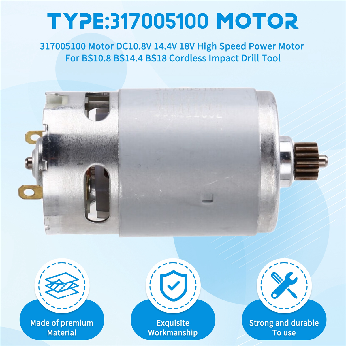 A002 317005100 Motor DC10.8V 1 - đánh giá và giá Power Drill Cordless