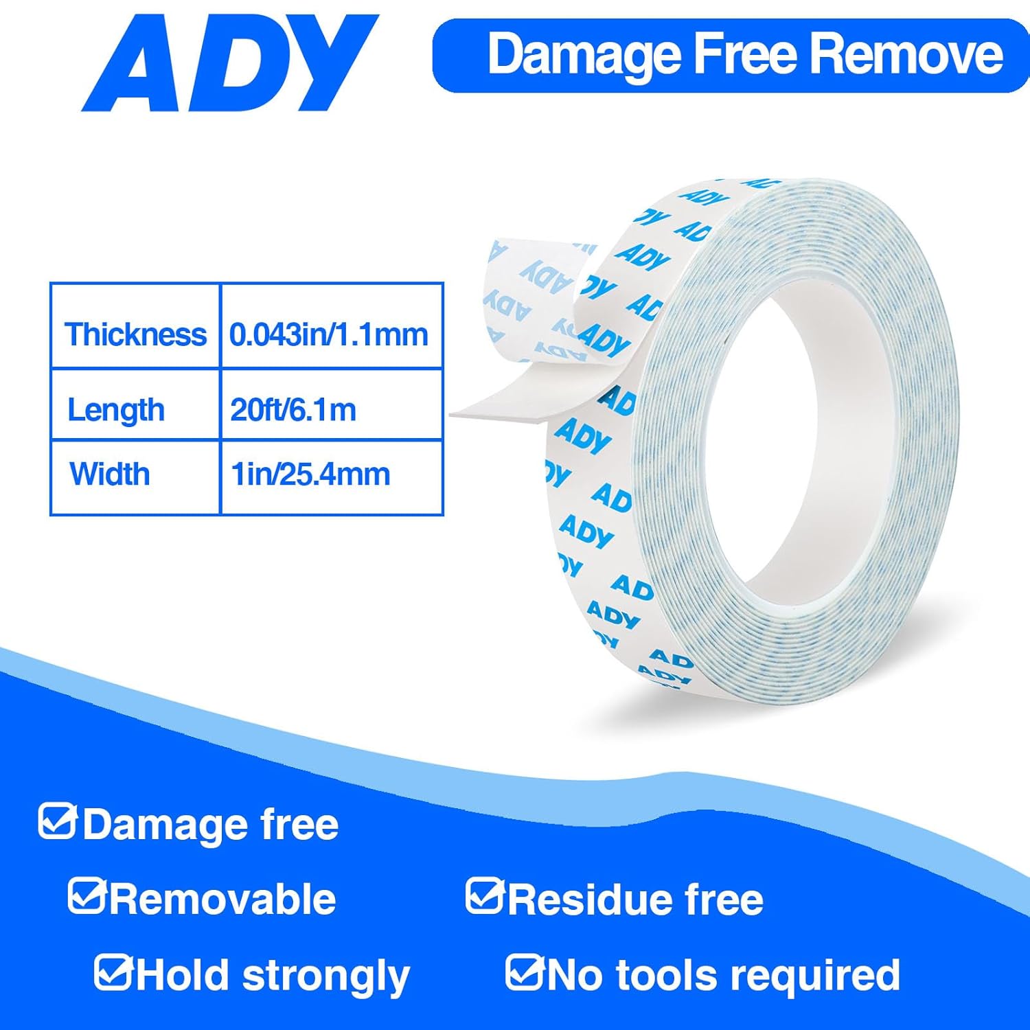 Removable Double Sided Tape fo - đánh giá và giá Picture Hanging Strip