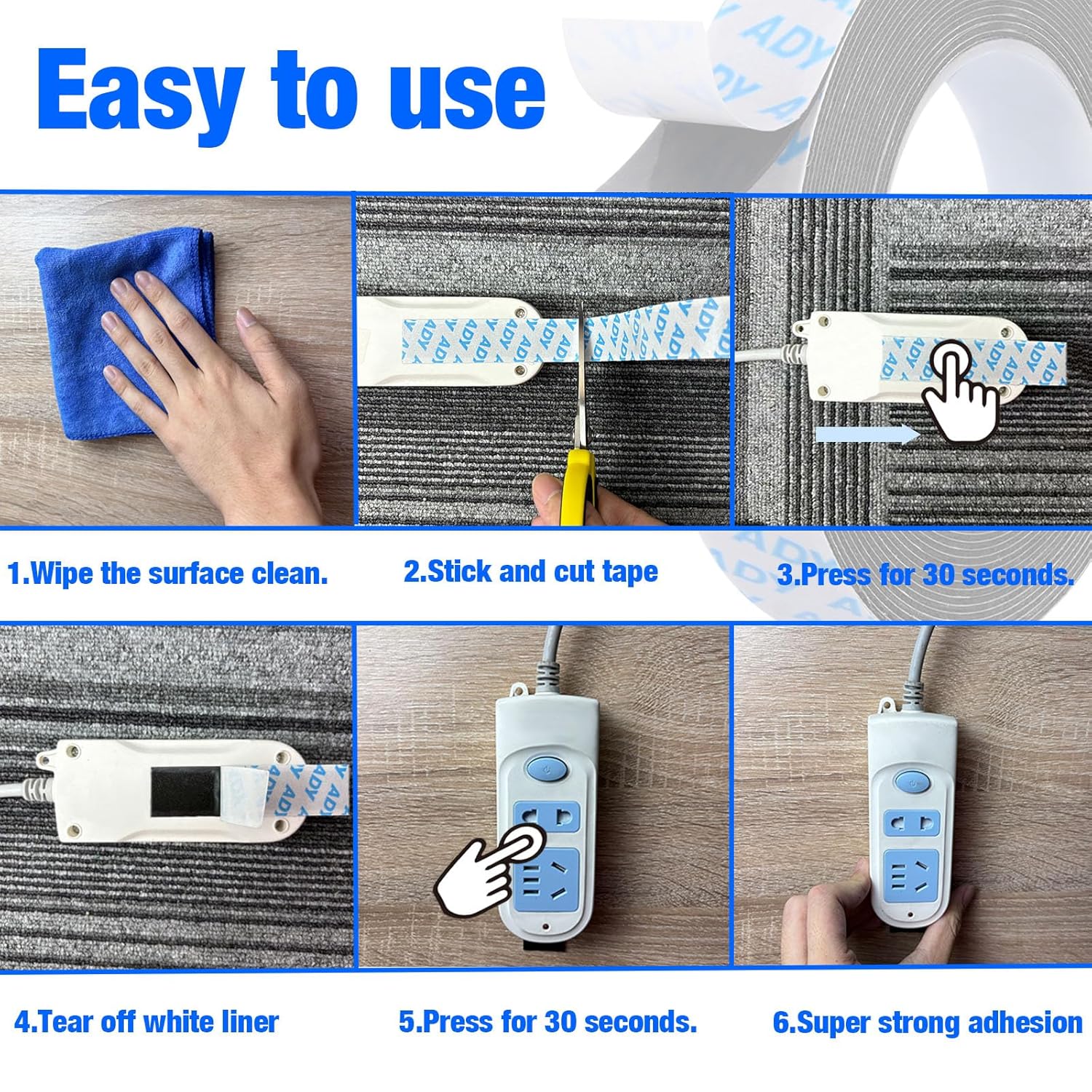 Removable Double Sided Tape fo - đánh giá và giá Picture Hanging Strip