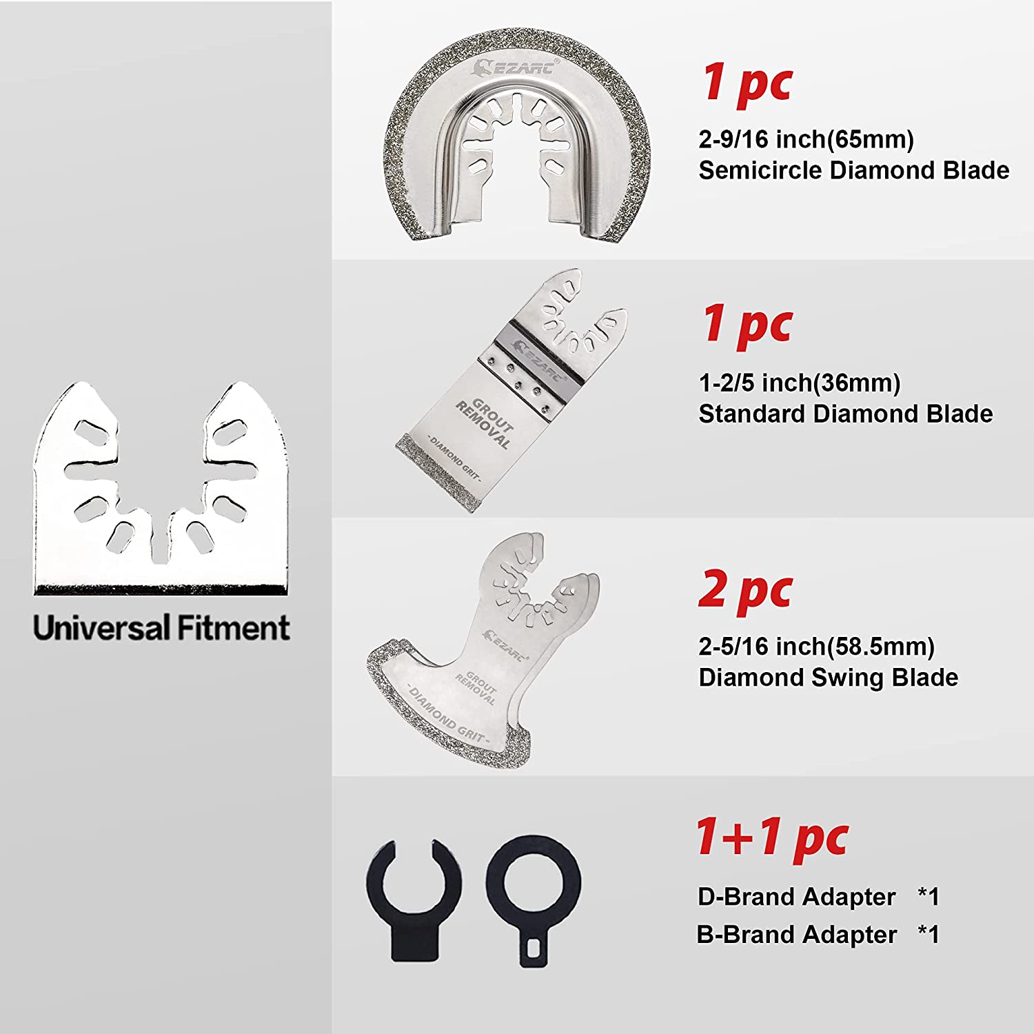 EZARC 4PCS Diamond Oscillating - đánh giá và giá Grout Saw Removal