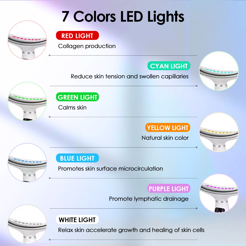 7 Colors LED Lights Face Neck  - đánh giá và giá Home Improvement In