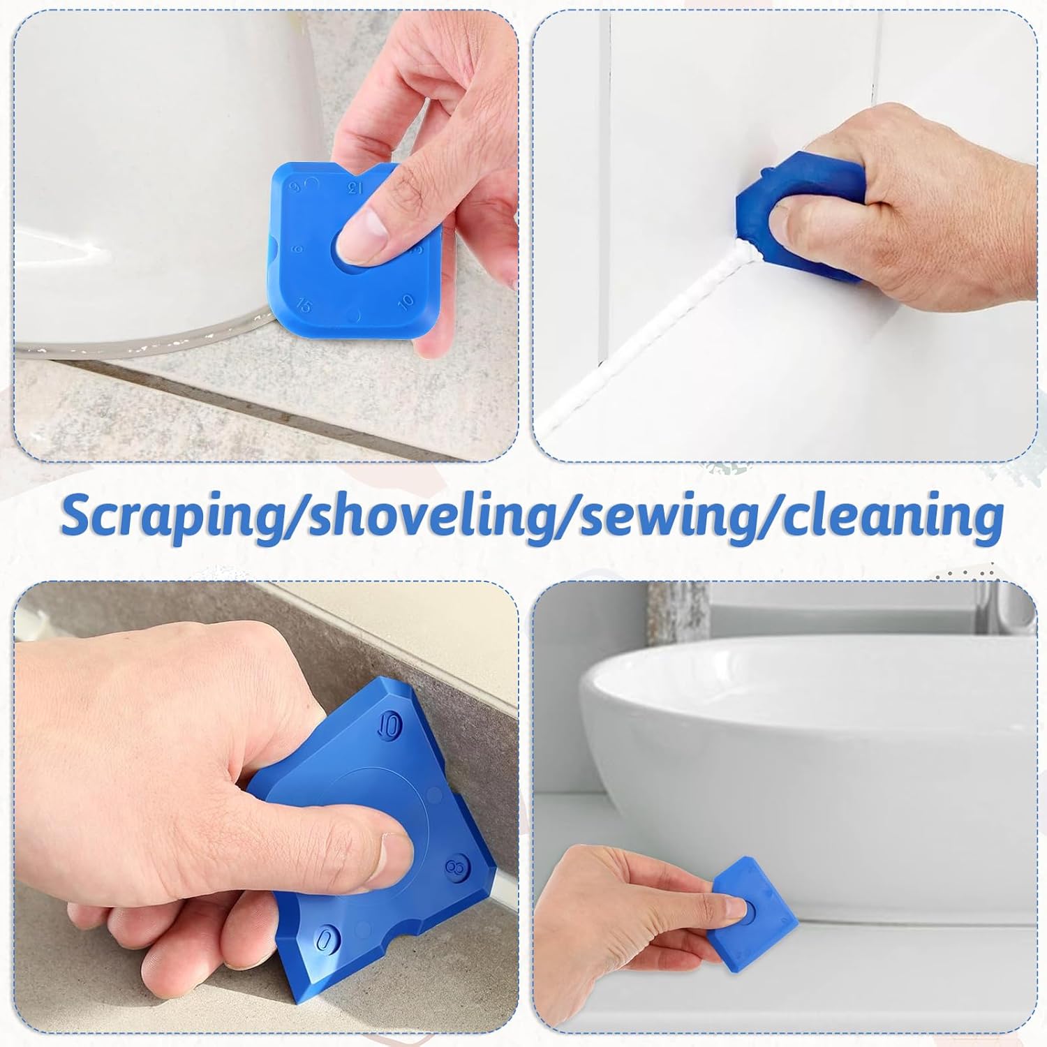 10 Pcs Silicone Caulking Tool  - đánh giá và giá Bathroom Caulk Siliconized