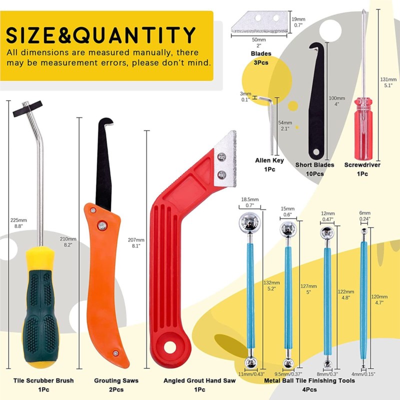 Grout Removal Tools 22 Pcs  Se - đánh giá và giá Grout Saw Removal