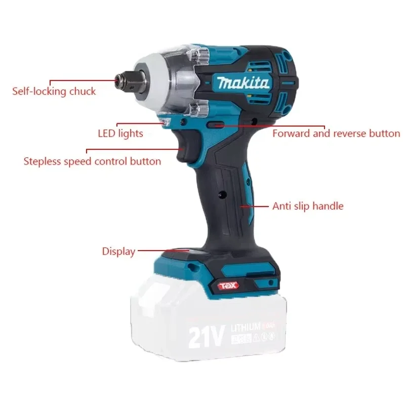 Makita TW004G 630N.m Brushless - đánh giá và giá Power Drill Cordless