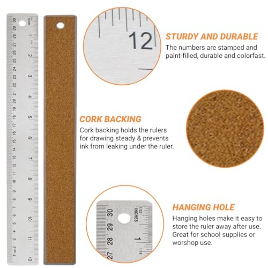 Stainless Steel Ruler with Non - đánh giá và giá Home Improvement In